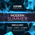 Modern Summer Club Music Party Template, Dance Party Flyer, brochure. Night Party Club sound Banner Poster.