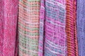 Modern summer scarf colorful textile