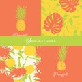 Modern summer fruits seamless pattern design summer wine collection