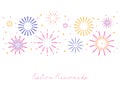 Modern sunburst, firework festive background. New Year event on white background