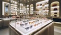 A modern sunglasses display wall, Ai generated image Royalty Free Stock Photo