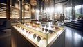 A modern sunglasses display wall, Ai generated image Royalty Free Stock Photo