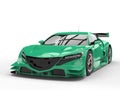 Modern super sports car concept - eucalyptus paintjob Royalty Free Stock Photo