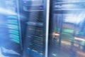 Modern supercomputers in computational data center. Royalty Free Stock Photo