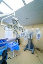 Modern surgical system. Medical robot. Minimally invasive robotic surgery. Medical background Royalty Free Stock Photo