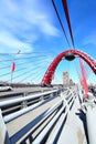 Modern suspension bridge Royalty Free Stock Photo