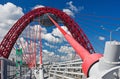 Modern suspension cable-stayed bridge