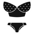 Modern swimsuit icon, simple style Royalty Free Stock Photo