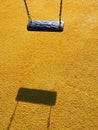 Modern swing teeter-totter in a playground Royalty Free Stock Photo