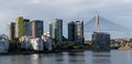 Modern Sydney apartment buildings on Sydney Harbour