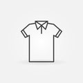 Modern t-shirt line icon. Vector tshirt symbol