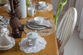 modern table set Royalty Free Stock Photo