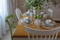 modern table set Royalty Free Stock Photo