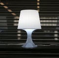 Modern table top reading lamp Royalty Free Stock Photo