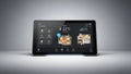 Smart Home Control Panel Tablet Displaying Home Automation System Interface Royalty Free Stock Photo