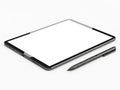 Modern tablet with stylus Royalty Free Stock Photo