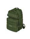 Modern tactical backpack with zippers and additional pockets. Large secure bag. Isolate on a white background Royalty Free Stock Photo
