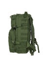 Modern tactical backpack with zippers and additional pockets. Large secure bag. Isolate on a white background Royalty Free Stock Photo