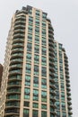 Modern tall apartment building urban architecture Royalty Free Stock Photo