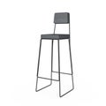 Modern Tall Black Bar Stool or Chair. 3d Rendering Royalty Free Stock Photo