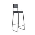 Modern Tall Black Bar Stool or Chair. 3d Rendering Royalty Free Stock Photo