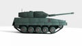 modern tank 3d rendering