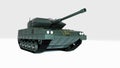 modern tank 3d rendering