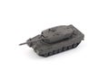 Modern tank toy miniature on white background