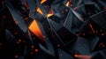 Modern Tech Background Angular Shapes Glowing Particles and Dynamic Movement for Technology and Innovation Projects Royalty Free Stock Photo