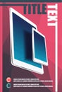 Modern Tech Devices Poster Mockup with Tablets and Smartphone Royalty Free Stock Photo