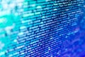 Modern tech. Information technology website coding standards for web design. Abstract technological background with digits and Royalty Free Stock Photo