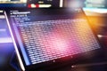 Modern tech. PHP syntax highlighted. Writing programming functions on laptop. Big data and Internet of things trend Royalty Free Stock Photo