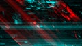 Modern technology background, cyber abstract digital glitch