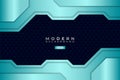 Modern Technology Background Premium Futuristic 3D Shiny Light Blue