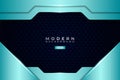 Modern Technology Background Premium Futuristic 3D Shiny Light Blue Hexagon