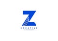 Modern Technology Circuit Letter Z Logotype Royalty Free Stock Photo