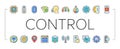 modern technology control product icons set vector Royalty Free Stock Photo