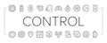 modern technology control product icons set vector Royalty Free Stock Photo