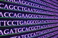 Modern technology: DNA sequencing. Royalty Free Stock Photo
