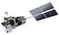 Modern telecommunication satellite isolated