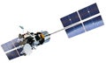 Modern telecommunication satellite isolated