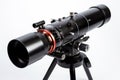 modern telescope with attached camera for astrophotography