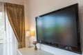 Modern television in living room quiet Royalty Free Stock Photo