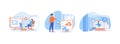Modern television technology. Internet TV. Network connected interactive device.