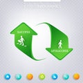 Modern template infographic , Success and Royalty Free Stock Photo