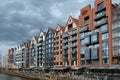 Modern tenement houses, Gdansk, Poland Royalty Free Stock Photo