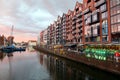 Modern tenement houses, Gdansk, Poland Royalty Free Stock Photo