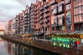 Modern tenement houses, Gdansk, Poland Royalty Free Stock Photo