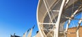 Modern Tensile Structure on a Clear Blue Sky - Photography