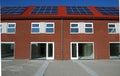 Modern terraced house with solar panels, Hof van Ra, Zonnestad Heerhugowaard